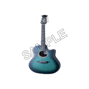 acoustic blue guitar sample png