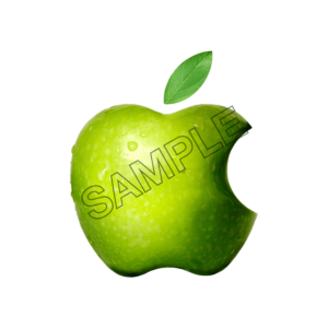 apple logo green color sample image png