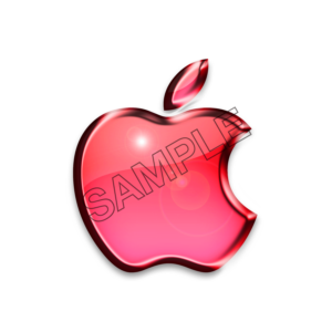 apple logo pink color sample image png