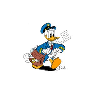 Donald Duck postman sample image png