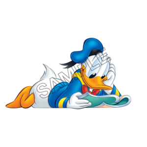 Donald Duck reading sample image png