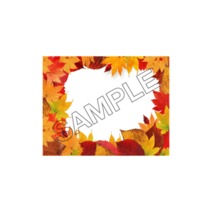 autumn leaves frame sample image png