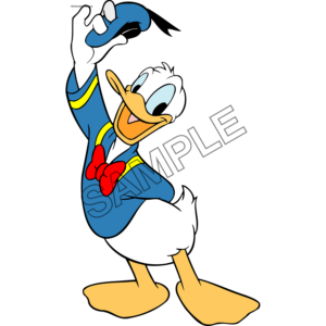 Donald Duck salute sample image png