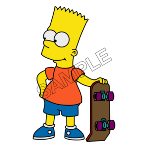 bart simpson skate ready sample image png