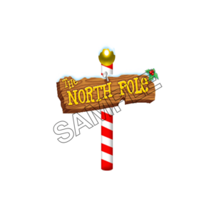 christmas north pole inscription sample image png