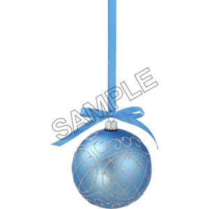 christmas blue ball sample image png