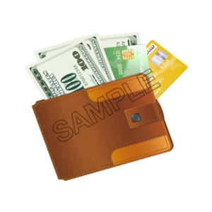 wallet loaded sample image png