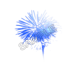 blue fireworks sample image png