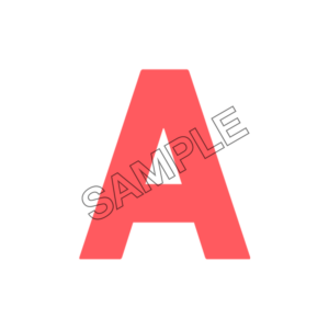 letter A red sample image png