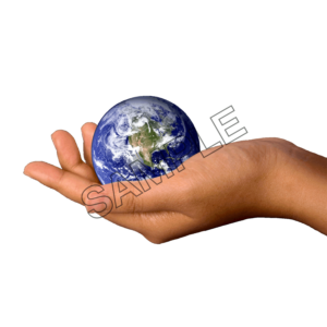 earth planet on hand sample image png