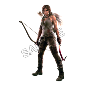 lara croft with arrows sample image png