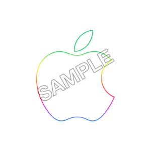 apple logo lines sample image png