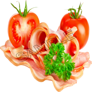 Bacon with Tomatoes , png