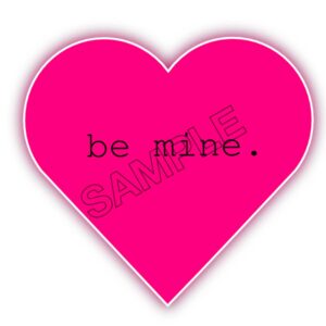 be mine, pink neon heart clipart png
