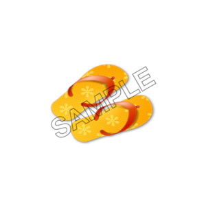 beach slippers calendar sample image png