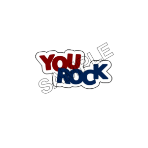 you rock word sample image png