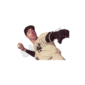 Joe DiMaggio New York Yankees baseball player throws ball sample image 