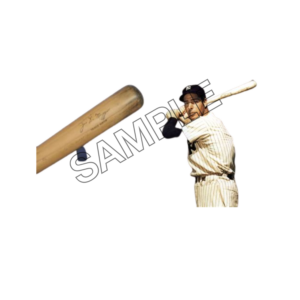 Joltin’ Joe hitting a ball , sample image png