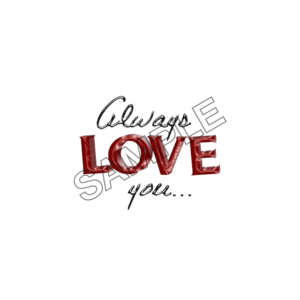 always love you word sample image png 