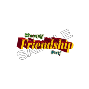 happy friendship day word sample image png 