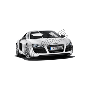 white color audi car sample  image png