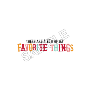 my favorite things sample image png