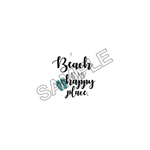 my happy place is beach sample image png