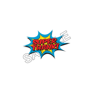 super thank word effect logo icon sample png