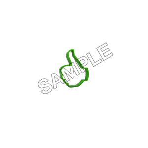 thumb up word effect logo icon sample png