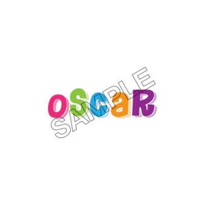 colorful oscar letters sample image png