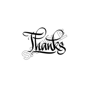 thanks word effect logo icon sample png