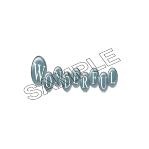 wonderful word effect logo icon sample png