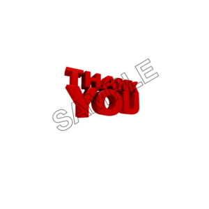 thank you word effect logo icon sample png