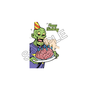 zombie birthday sample image png