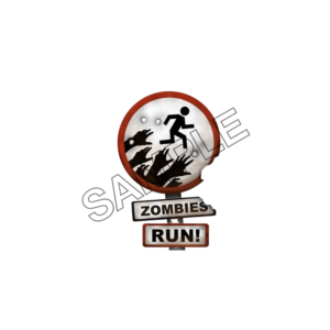 zombie road sign sample image png