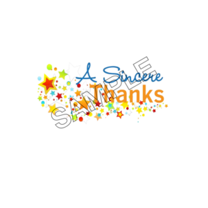  sincere thanks word effect logo icon sample png