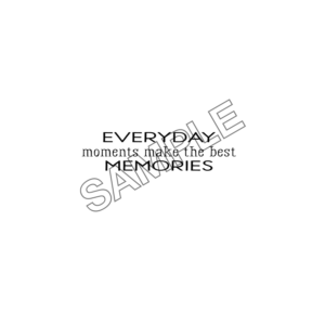 EVERYDAY MEMORIES  word effect logo icon sample png