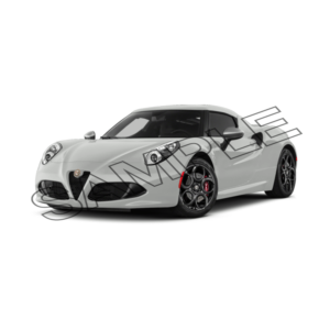 white color alpha romeo car sample  image png