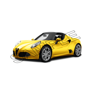 yellow color alpha romeo car sample  image png