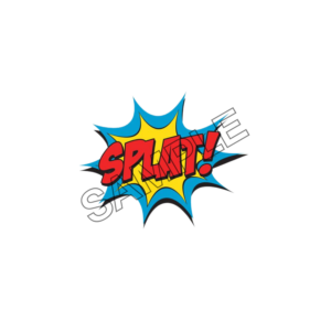 comic effect splat word sample image png