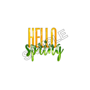 hello spring sample image png