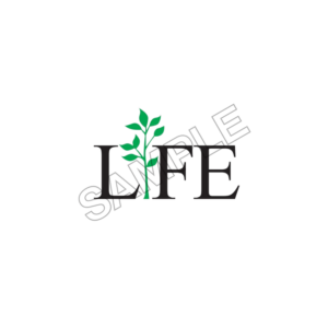 life word and text sample image png