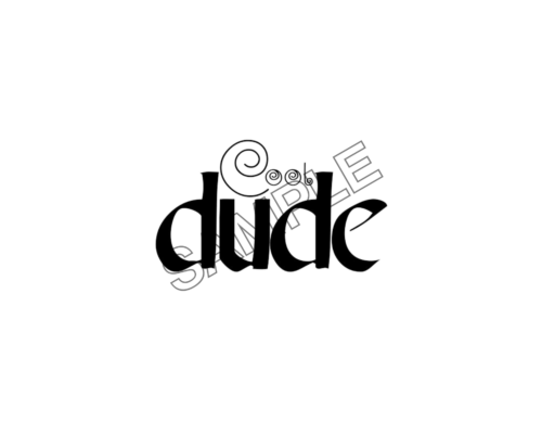 cool dude word sample image png