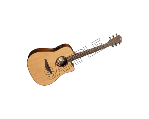 acoustic guitar light brown sample png