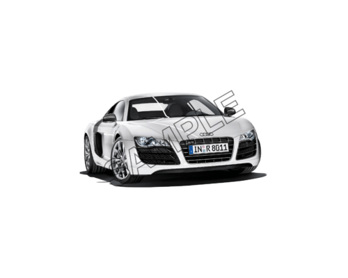 white color audi car sample image png