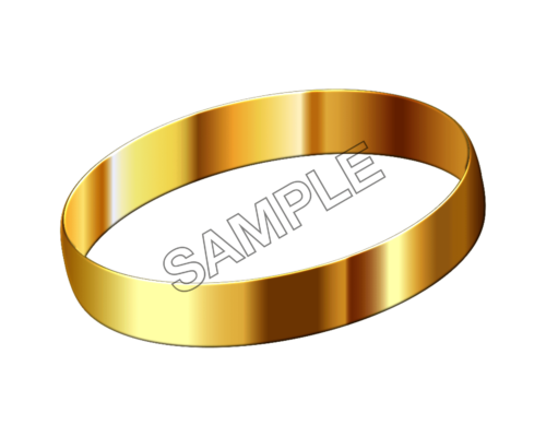 gold smooth bracelet sample image png