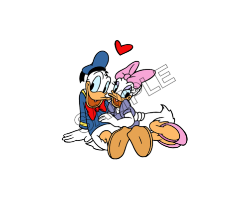 valentines day duck family sample image png