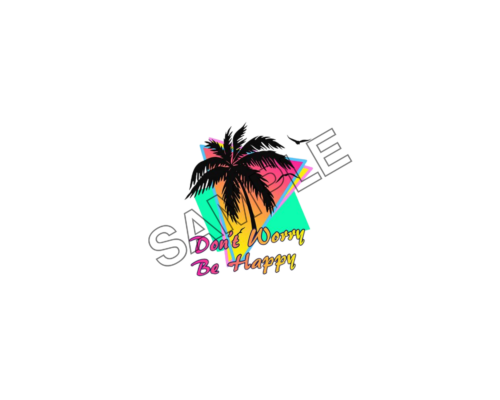 be happy on beach sample image png