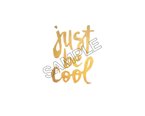 just be cool word sample image png