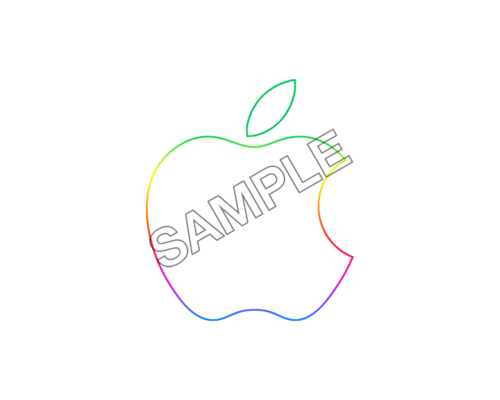 apple logo lines sample image png